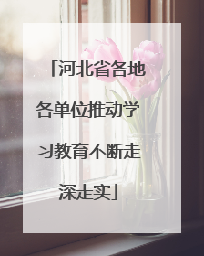 河北省各地各单位推动学习教育不断走深走实