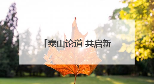 泰山论道 共启新章｜齐鲁经济新动能 法治实践与创新论坛成功举办