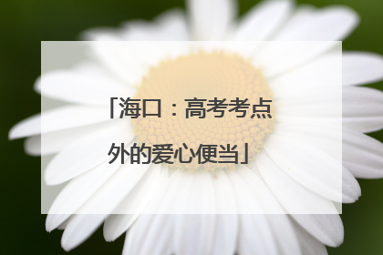 海口：高考考点外的爱心便当