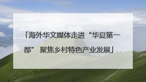 海外华文媒体走进“华夏第一都” 聚焦乡村特色产业发展