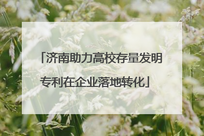 济南助力高校存量发明专利在企业落地转化
