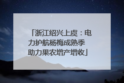 浙江绍兴上虞：电力护航杨梅成熟季 助力果农增产增收