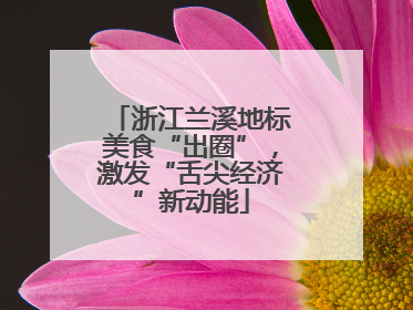 浙江兰溪地标美食“出圈”，激发“舌尖经济”新动能