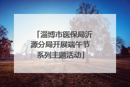 淄博市医保局沂源分局开展端午节系列主题活动