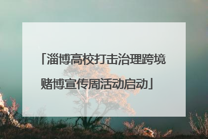淄博高校打击治理跨境赌博宣传周活动启动