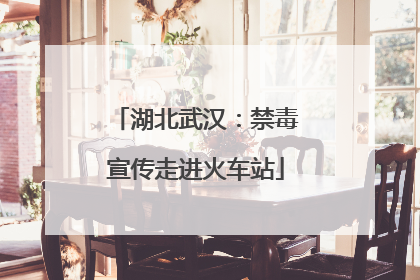 湖北武汉：禁毒宣传走进火车站