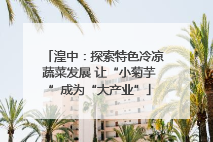 湟中：探索特色冷凉蔬菜发展 让“小菊芋”成为“大产业”