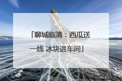 聊城临清：西瓜送一线 冰块进车间