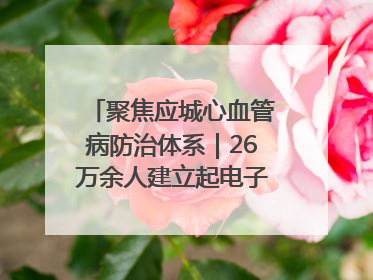 聚焦应城心血管病防治体系｜26万余人建立起电子健康档案
