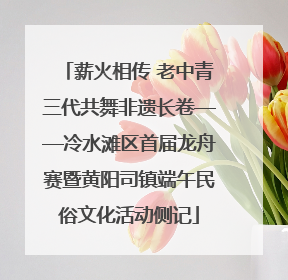 薪火相传 老中青三代共舞非遗长卷——冷水滩区首届龙舟赛暨黄阳司镇端午民俗文化活动侧记