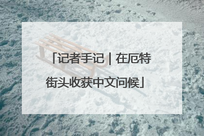 记者手记｜在厄特街头收获中文问候