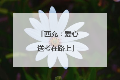 西充：爱心送考在路上
