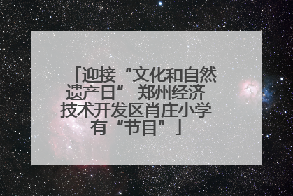 迎接“文化和自然遗产日” 郑州经济技术开发区肖庄小学有“节目”