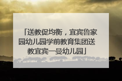 送教促均衡，宜宾鲁家园幼儿园学前教育集团送教宜宾一曼幼儿园