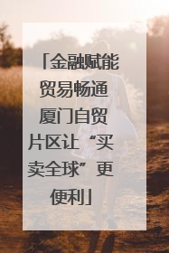 金融赋能 贸易畅通 厦门自贸片区让“买卖全球”更便利