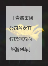 青藏集团公司首次开行塔河方向旅游列车