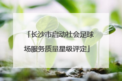 长沙市启动社会足球场服务质量星级评定