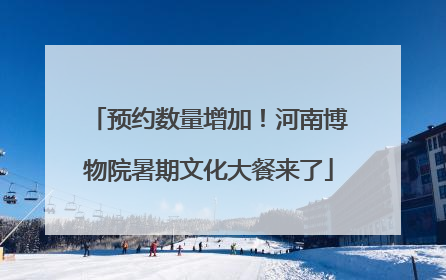 预约数量增加！河南博物院暑期文化大餐来了