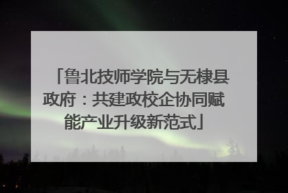 鲁北技师学院与无棣县政府：共建政校企协同赋能产业升级新范式