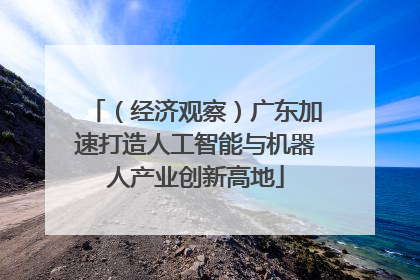 （经济观察）广东加速打造人工智能与机器人产业创新高地