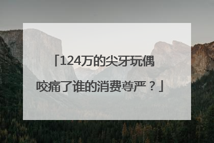 124万的尖牙玩偶 咬痛了谁的消费尊严？