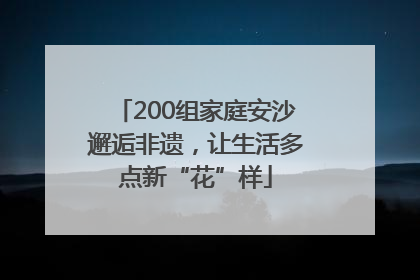200组家庭安沙邂逅非遗，让生活多点新“花”样