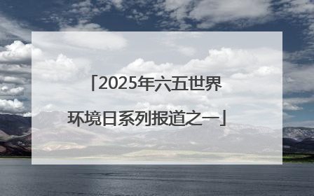 2025年六五世界环境日系列报道之一