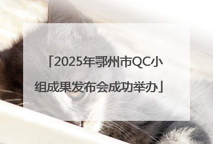 2025年鄂州市QC小组成果发布会成功举办