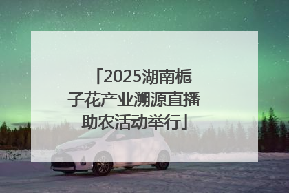 2025湖南栀子花产业溯源直播助农活动举行