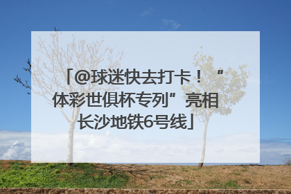 @球迷快去打卡！“体彩世俱杯专列”亮相长沙地铁6号线